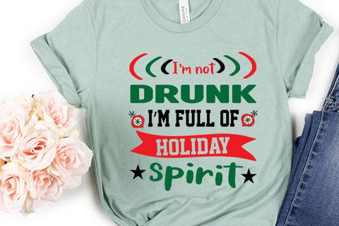 Im not drunk im full of holiday spirit SVG Angelina750 