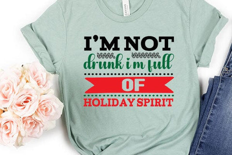 im not drunk im full of holiday spirit SVG Angelina750 