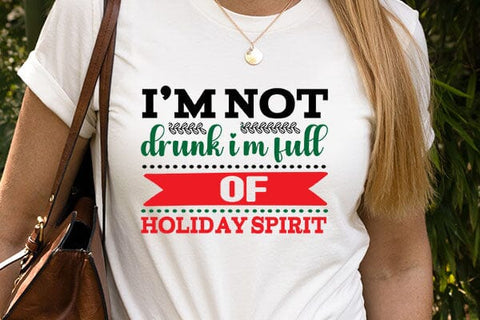 im not drunk im full of holiday spirit SVG Angelina750 