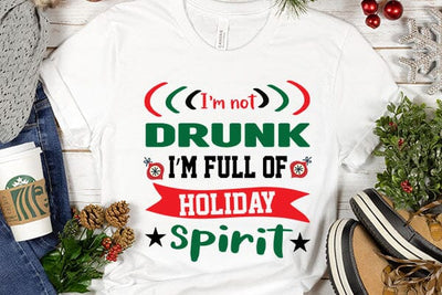 Im not drunk im full of holiday spirit SVG Angelina750 