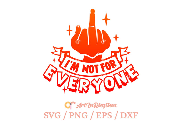 I'm not for everyone svg, Introvert svg SVG Artinrhythm shop 