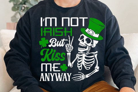 I'm not Irish but kiss me anyway SVG, Happy St Patrick's Day svg, St Paddy's SVG, St Patricks Day SVG, Skull Patrick svg, St Patrick's Day SVG DesignDestine 