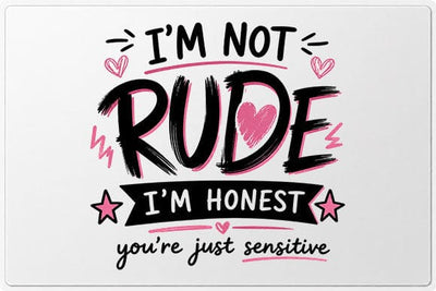 I'm Not Rude I'm Honest Funny Sarcastic Quote PNG SVG BillahCrafts 
