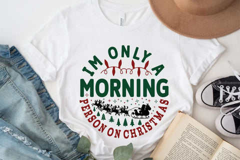 Im only a morning person on christmas SVG Angelina750 