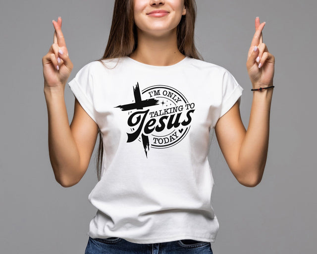 I'm Only Talking To Jesus Svg Png, Christian Svg, Hot Mess Svg, You Matter Svg, Religious Svg, Faith Svg, Self Love Svg, Love Like Jesus Svg SVG DesignDestine 