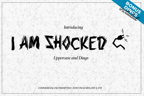 I'm Shocked Font AfterTenDesign 