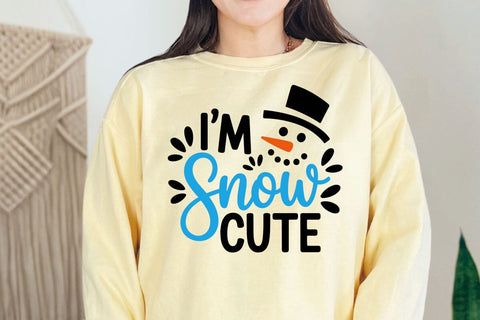 I'm Snow Cute SVG, Christmas, Funny, Snowman, Boy Svg SVG DesignDestine 