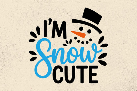 I'm Snow Cute SVG, Christmas, Funny, Snowman, Boy Svg SVG DesignDestine 
