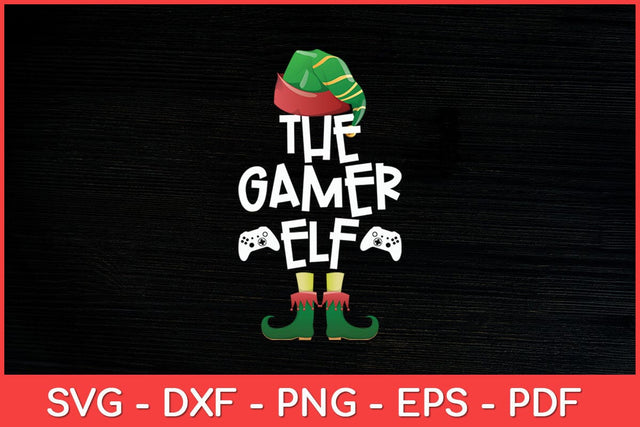 I'm The Gamer Elf Christmas Funny Svg Design SVG artprintfile 