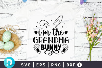 Im the grandma bunny Svg Design SVG Regulrcrative 