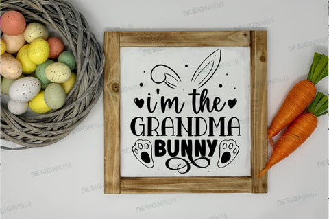 Im the grandma bunny Svg Design SVG Regulrcrative 