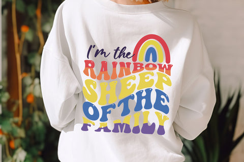 Im the Rainbow sheep of the family svg Design SVG Regulrcrative 