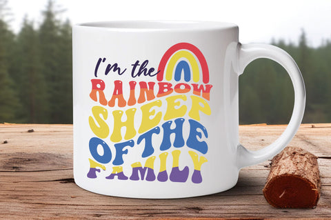 Im the Rainbow sheep of the family svg Design SVG Regulrcrative 