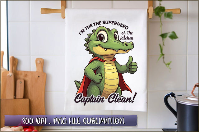 Im the superhero of the kitchen Captain Clean Sublimation Sublimation Shetara Begum 