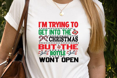 Im trying to get into the Christmas but the bottle wont open SVG Angelina750 