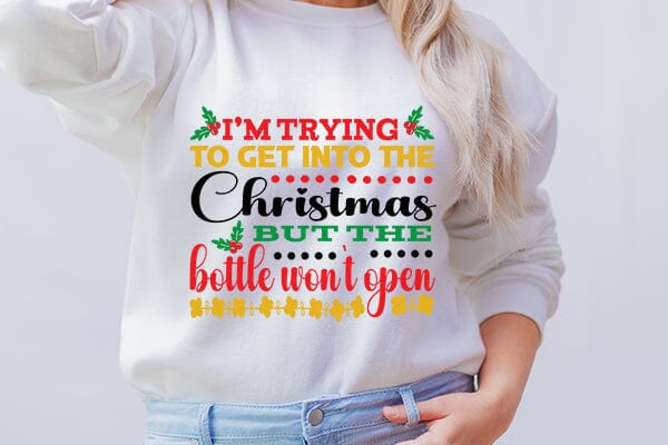 Im trying to get into the Christmas but the bottle wont open SVG Angelina750 