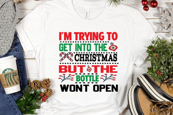 Im trying to get into the Christmas but the bottle wont open SVG Angelina750 