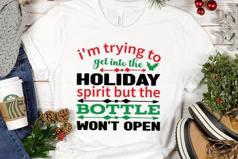 i'm trying to get into the holiday spirit but the bottle won't open SVG Angelina750 