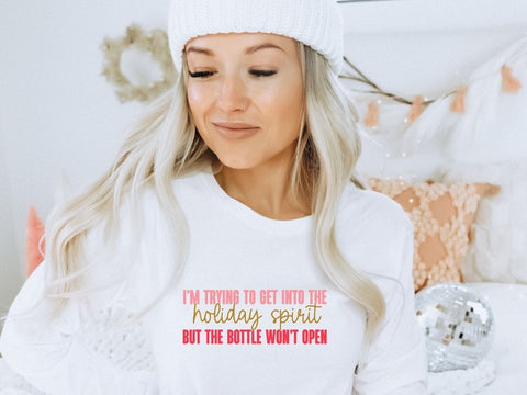 I'm Trying To Get Into The Holiday Spirit Funny Christmas SVG SVG So_Fontsy_VIP 