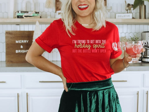 I'm Trying To Get Into The Holiday Spirit Funny Christmas SVG SVG So_Fontsy_VIP 