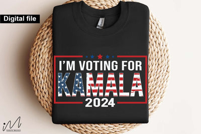 I'm voting for Kamala svg, Camala Harris t-shirt, Madam President, Democratic t shirt, Camala Harris 2024 svg, Gift for Her SVG Isabella Machell 