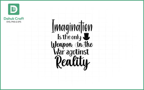 Imagination Quote SVG – Wonderland Imagination Quote SVG PNG & EPS V6 SVG dahukdesign 