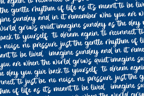 Imagine Sunday - Bold Handwritten Font Font Letterena Studios 