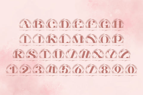 Imperial Crest Split Monogram – Royal Serif Font for Elegant Personalized Designs Font Dm Letter Studio 