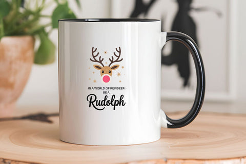 In A World Of Reindeer Be A Rudolph SVG Angelina750 