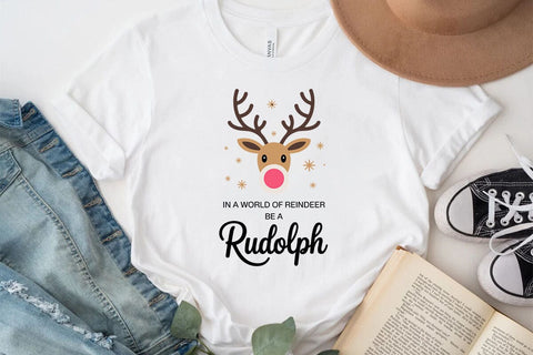 In A World Of Reindeer Be A Rudolph SVG Angelina750 