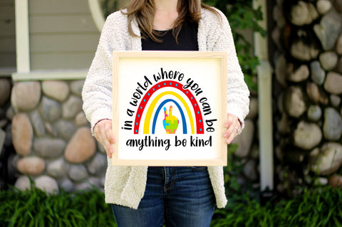 In a world where you can be anything be kind svg design SVG Regulrcrative 