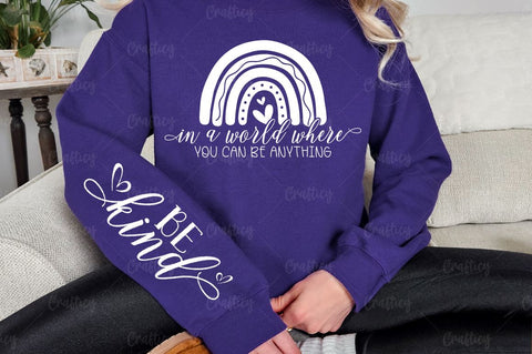 In a world where you can be Sleeve SVG Design SVG Designangry 