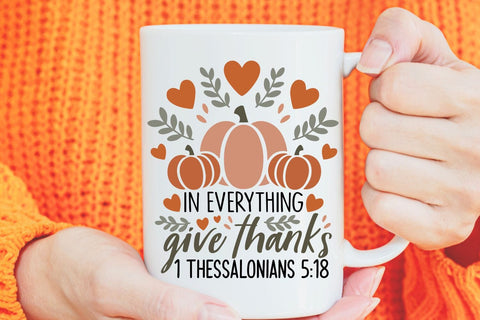 In Everything Give Thanks| Christian Thanksgiving SVG Cutting Files. SVG CosmosFineArt 