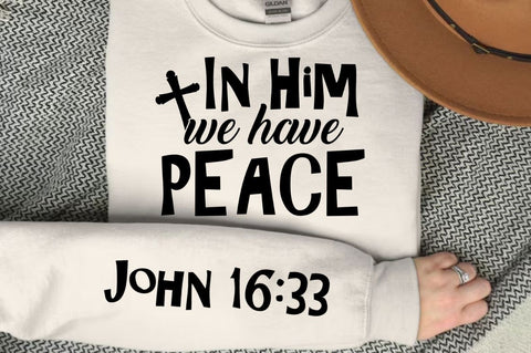 In Him We Have Peace SVG Design SVG Regulrcrative 