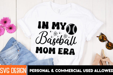 In My Baseball Mom Era SVG Design,Mother’s Day SVG Bundle, Best Mom Ever, Mom Life SVG, Mama Quote, Funny Mom SVG, Floral Mom Clipart, Mother’s Day Shirt Design, Mom Sublimation PNG SVG BlackCatsMedia 