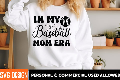 In My Baseball Mom Era SVG Design,Mother’s Day SVG Bundle, Best Mom Ever, Mom Life SVG, Mama Quote, Funny Mom SVG, Floral Mom Clipart, Mother’s Day Shirt Design, Mom Sublimation PNG SVG BlackCatsMedia 