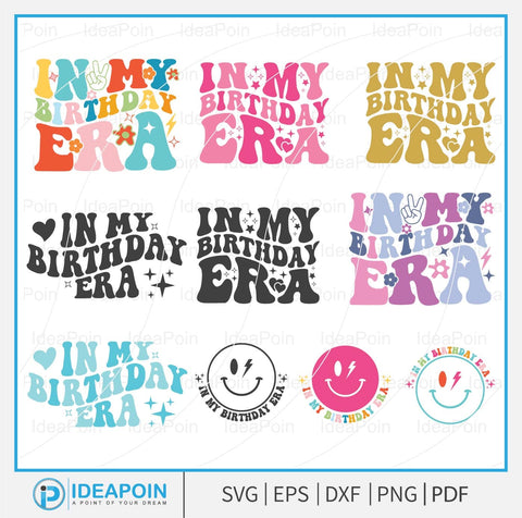 In my birthday era svg, Birthday shirt svg, In My Birthday Era Svg Bundle, Swiftie SVG Dinvect 