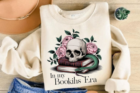 In My Bookish Era PNG, Funny Book Lover Sublimation Design Sublimation Regulrcrative 