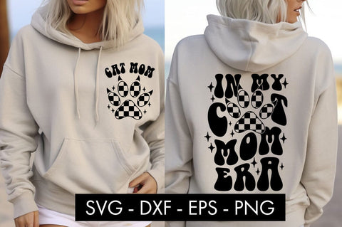 In My Cat Mom Era Checkered Paw SVG Cut File PNG SVG Freeling Design House 