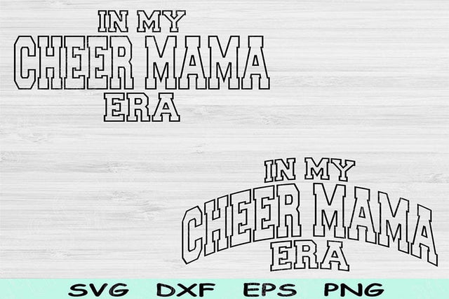 In My Cheer Mama Era Svg Png Cut File, Cheer Mama Svg, Cheer Mom Svg Files For Cricut Cheer Leading Svg Wave Text Sublimation Digital Design SVG TiffsCraftyCreations 