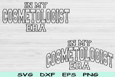In My Cometologist Era Svg Dxf Png Cut Files, Cometologist Svg, Cosmetology Svg Files For Cricut Wave Block Text Sublimation Digital Designs SVG TiffsCraftyCreations 