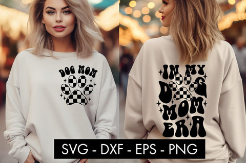 In My Dog Mom Era Checkered Paw SVG PNG Cut file SVG Freeling Design House 