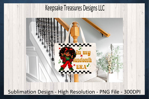 In My Juneteenth ERA Sublimation PNG, African American Girl, Juneteenth T-Shirt Design, Juneteenth Celebration, Digital Download Sublimation Keepsake Treasures Designs LLC. 