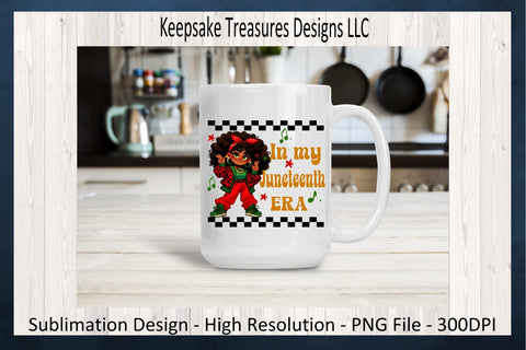 In My Juneteenth ERA Sublimation PNG, African American Girl, Juneteenth T-Shirt Design, Juneteenth Celebration, Digital Download Sublimation Keepsake Treasures Designs LLC. 