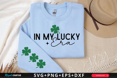 In My Lucky Era Sleeve SVG Design, Mother's Day Sleeve SVG SVG Regulrcrative 