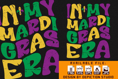 In My Mardi Gras Era T-Shirt, Mardi Gras Shirt, My Mardi Gras Shirt Print Template Sketch DESIGN Depiction Studio 