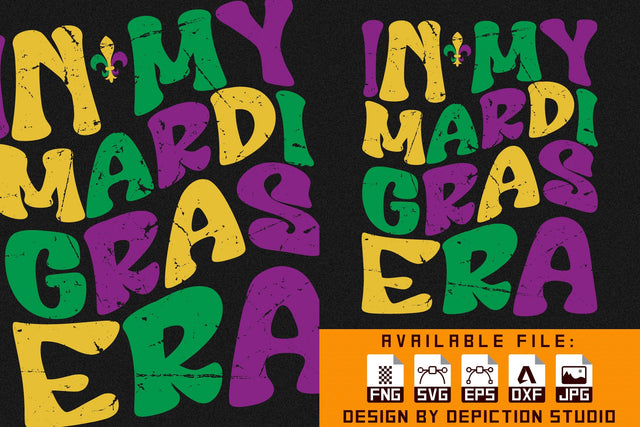 In My Mardi Gras Era T-Shirt, Mardi Gras Shirt, My Mardi Gras Shirt Print Template Sketch DESIGN Depiction Studio 