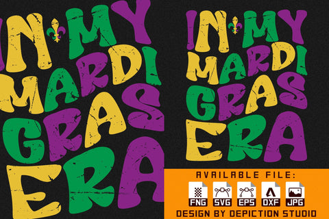 In My Mardi Gras Era T-Shirt, Mardi Gras Shirt, My Mardi Gras Shirt Print Template Sketch DESIGN Depiction Studio 