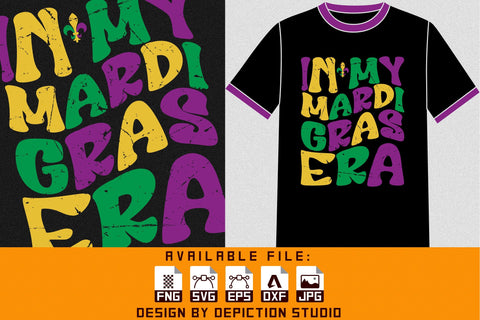 In My Mardi Gras Era T-Shirt, Mardi Gras Shirt, My Mardi Gras Shirt Print Template Sketch DESIGN Depiction Studio 