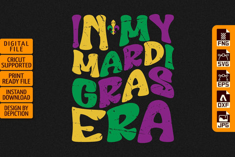 In My Mardi Gras Era T-Shirt, Mardi Gras Shirt, My Mardi Gras Shirt Print Template Sketch DESIGN Depiction Studio 